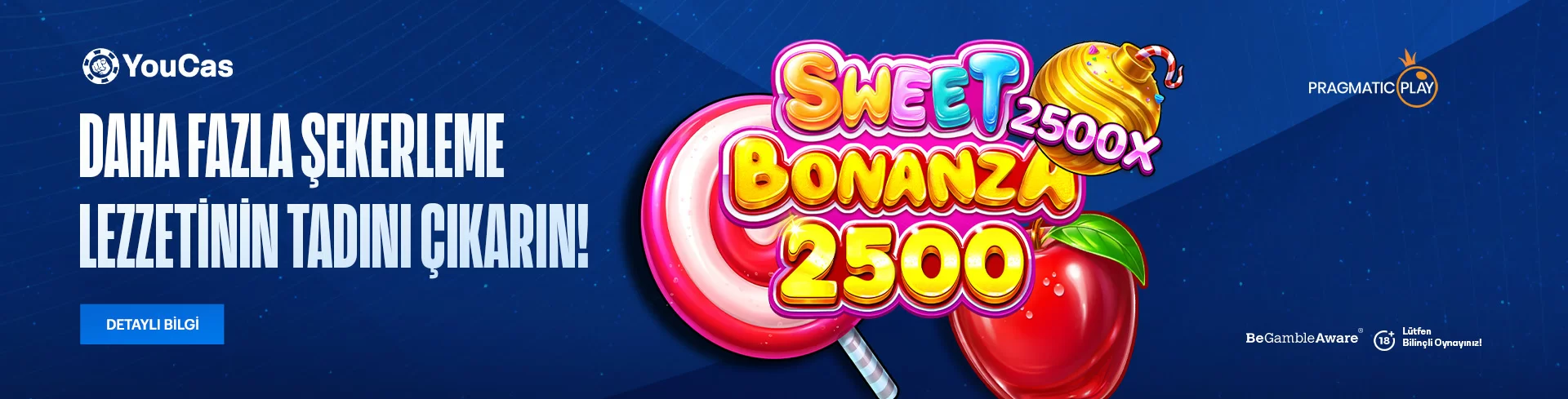 YouCas Sweet Bonanza kampanya görseli