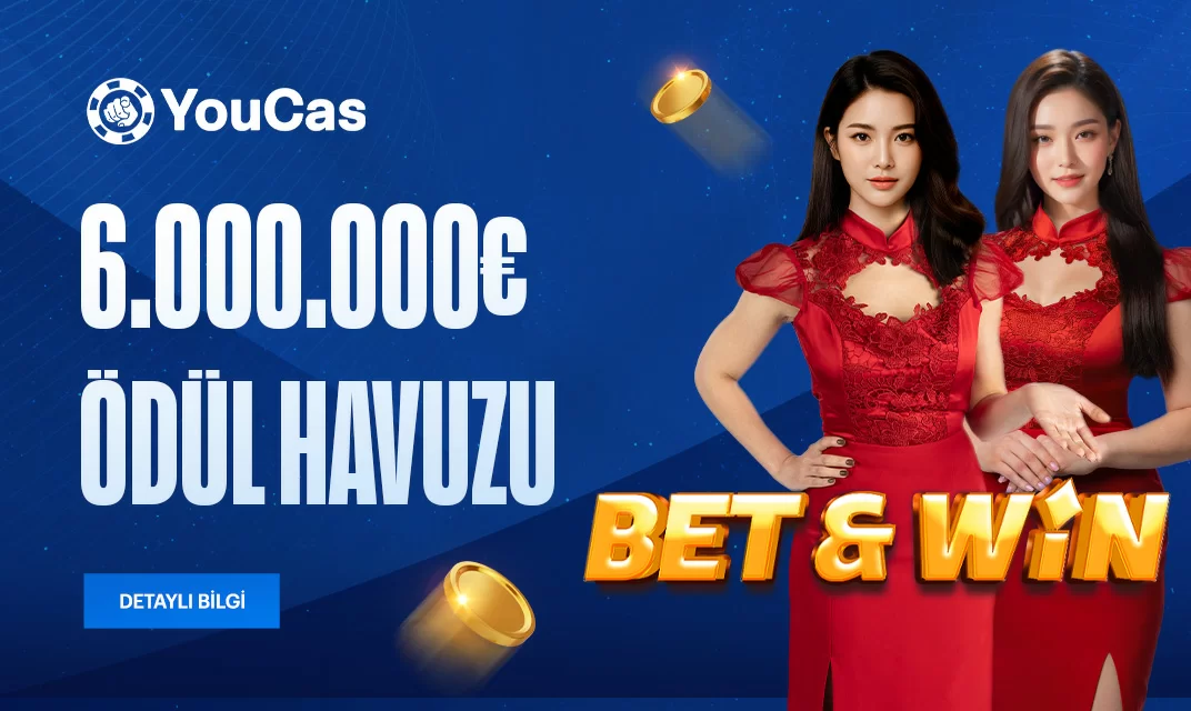 YouCas Bet and Win ödül kampanyası